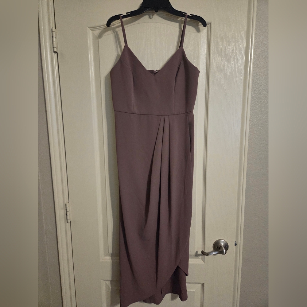 Lulu's Formal Mauve Midi Dress